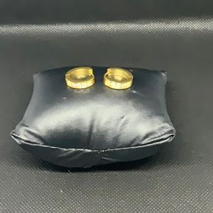 Swarovski Stone tiny hoops